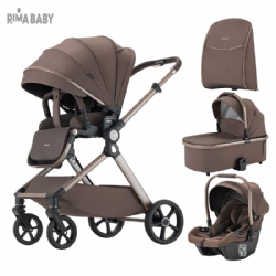 Multi-Functional Kolyaska Customized Baby Buggy High Quality 3 In 1 Baby Stroller Luxury High Landscape Poussette Luxury Kolica Za Bebe